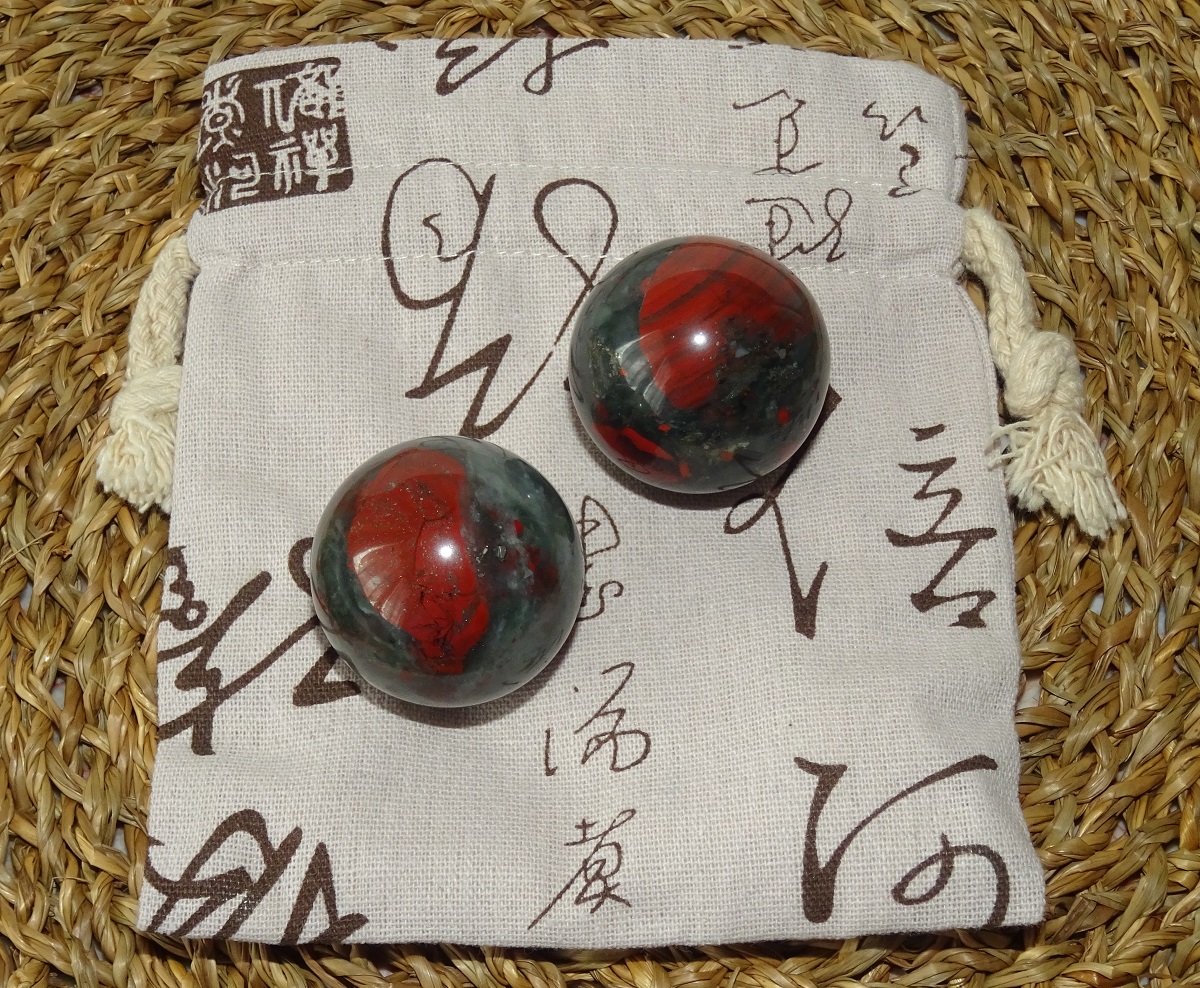 Jaspe sanguin Lithothérapie Santé Qi gong - Boules Ø 40 mm