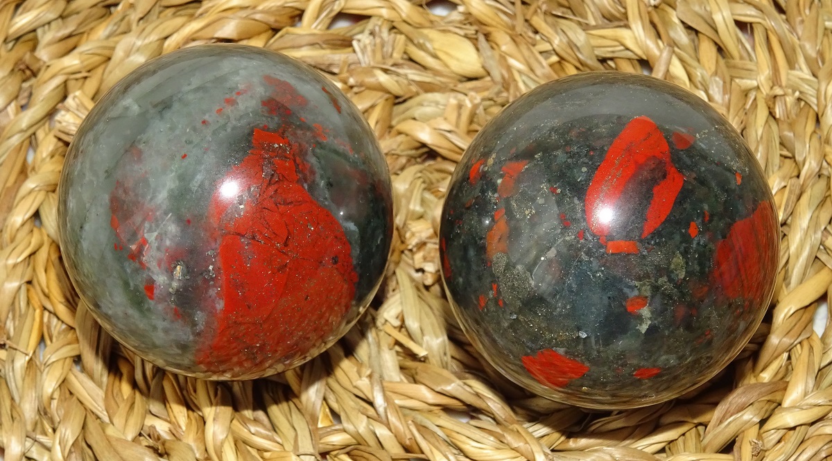 Jaspe sanguin Lithothérapie Santé Qi gong - Boules Ø 40 mm