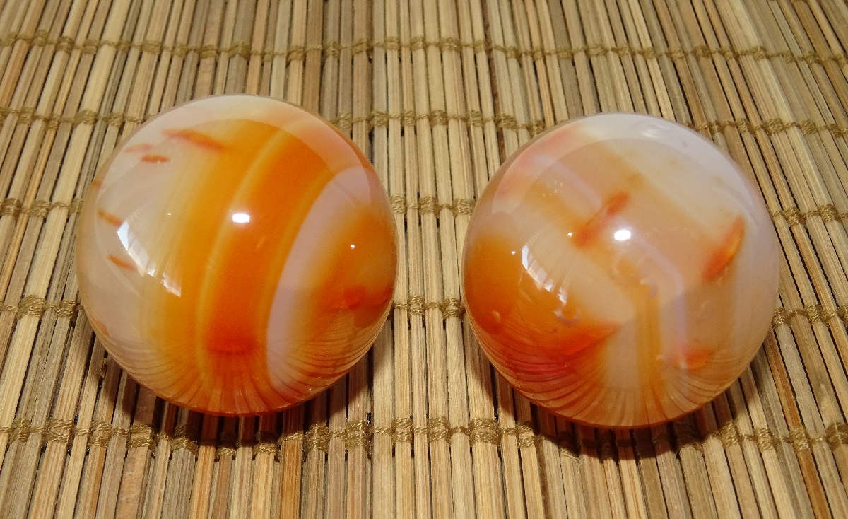 Agate Cornaline de santé – Boules Ø 40 mm