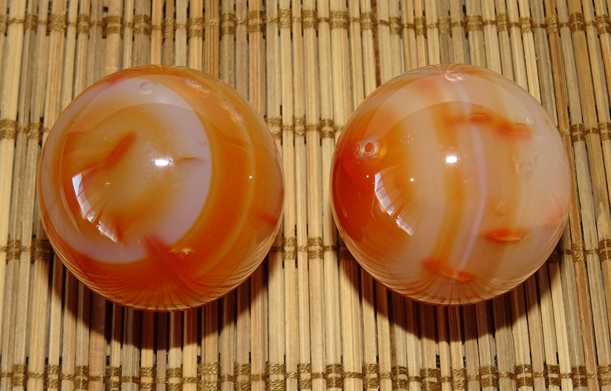 Agate Cornaline de santé – Boules Ø 40 mm