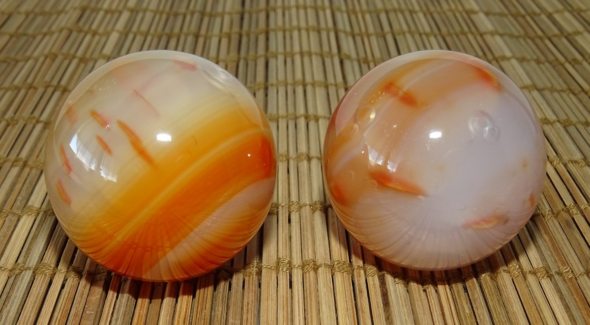 Agate Cornaline de santé – Boules Ø 40 mm