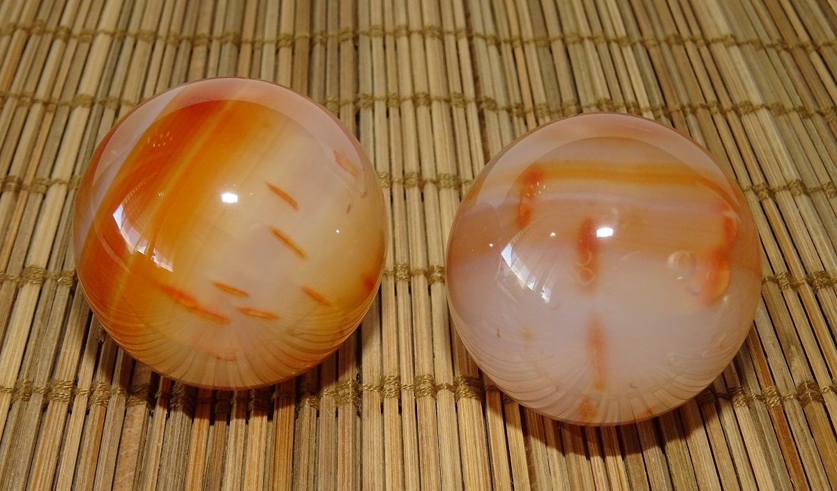 Agate Cornaline de santé – Boules Ø 40 mm