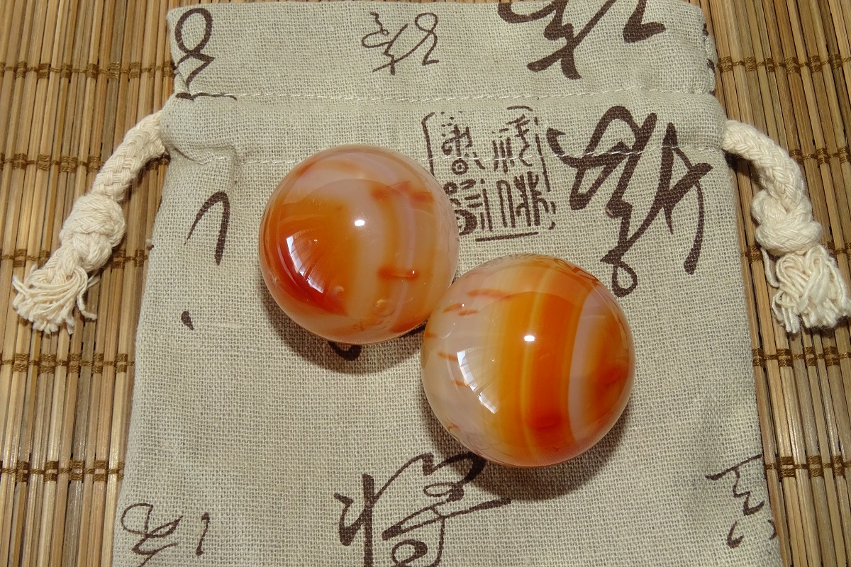 Agate Cornaline de santé – Boules Ø 40 mm