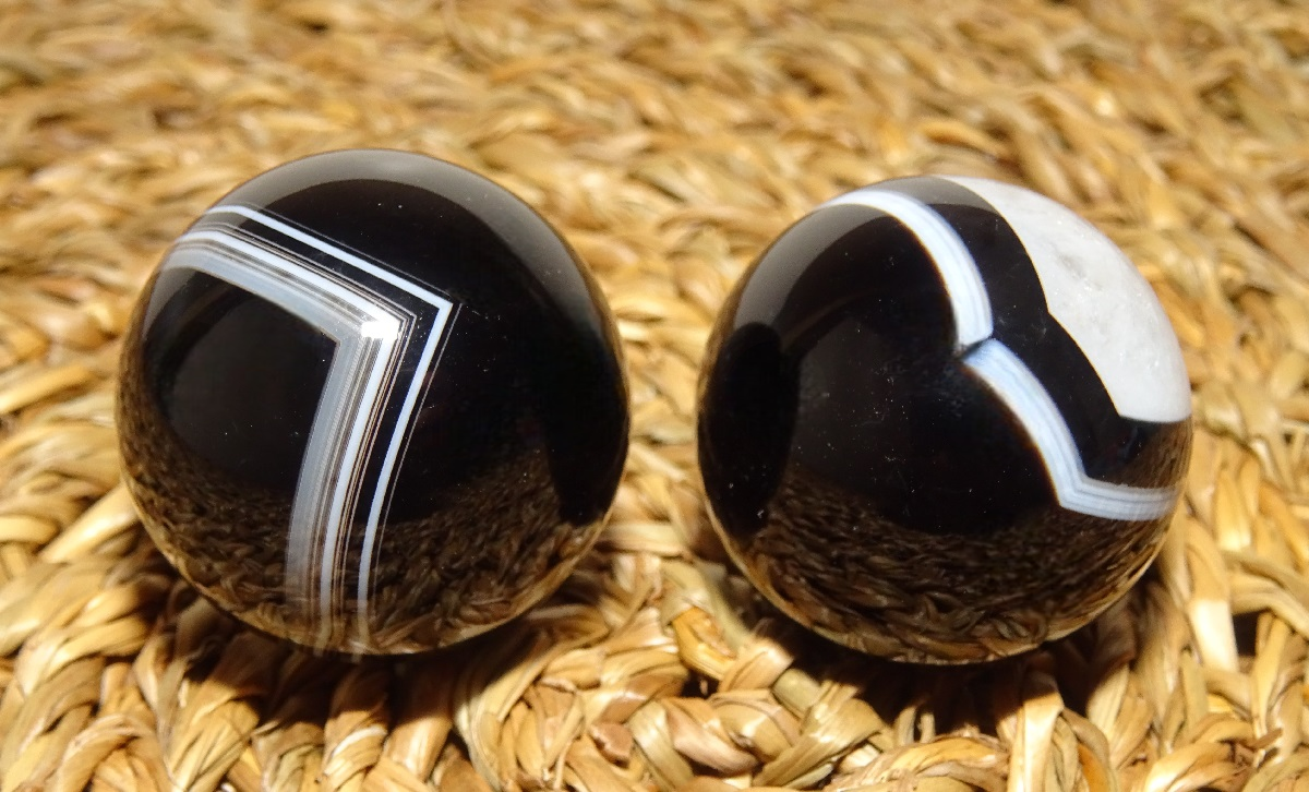 Boules Agate Dzi Santé et Qi gong – Ø 30 mm