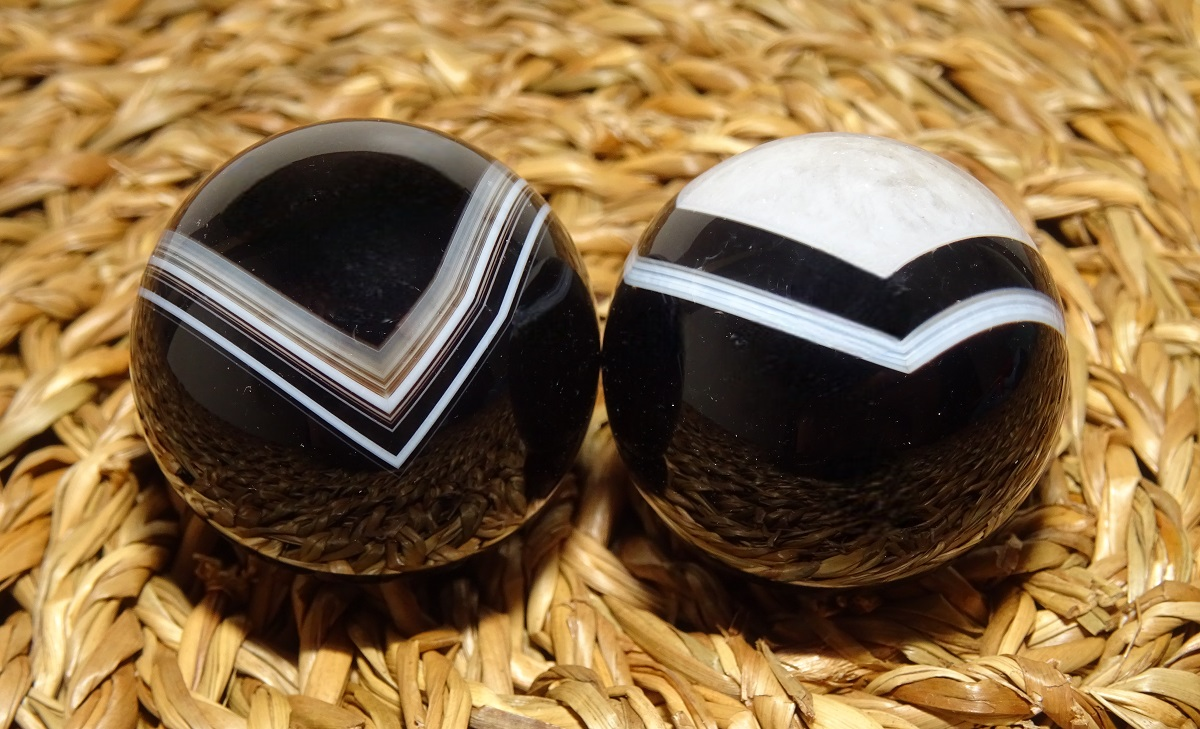 Boules Agate Dzi Santé et Qi gong – Ø 30 mm