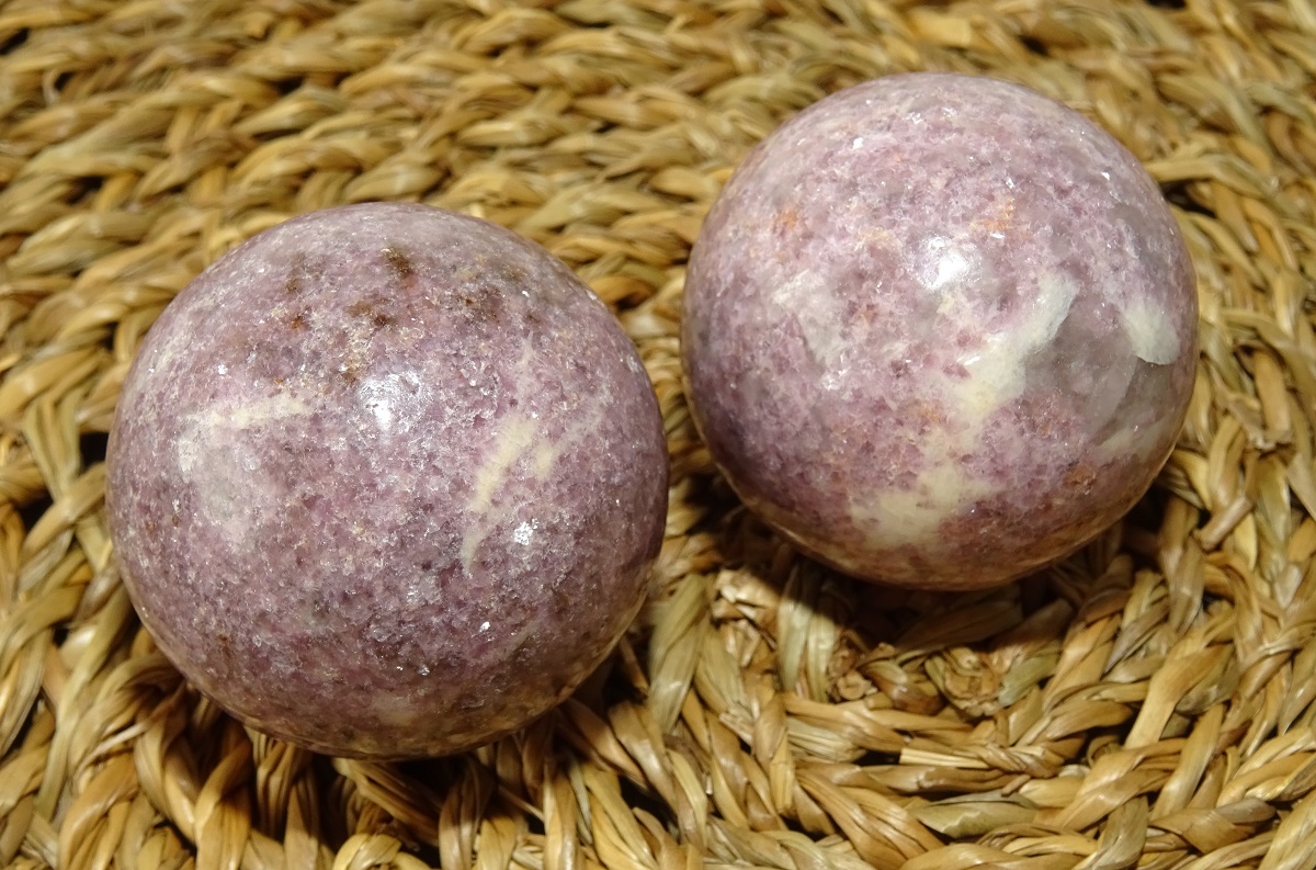 Boules Lépidolite de Santé – Ø 40 mm