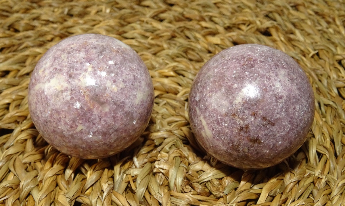 Boules Lépidolite de Santé – Ø 40 mm
