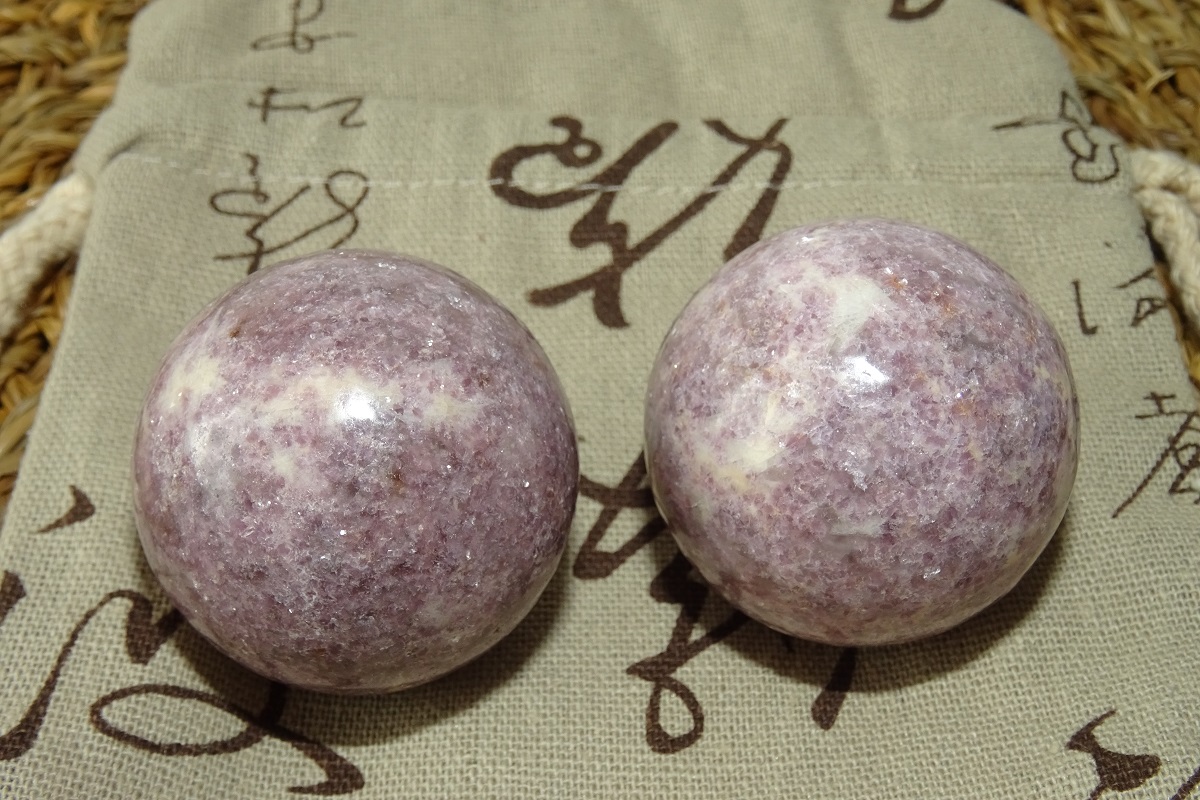 Boules Lépidolite de Santé – Ø 40 mm