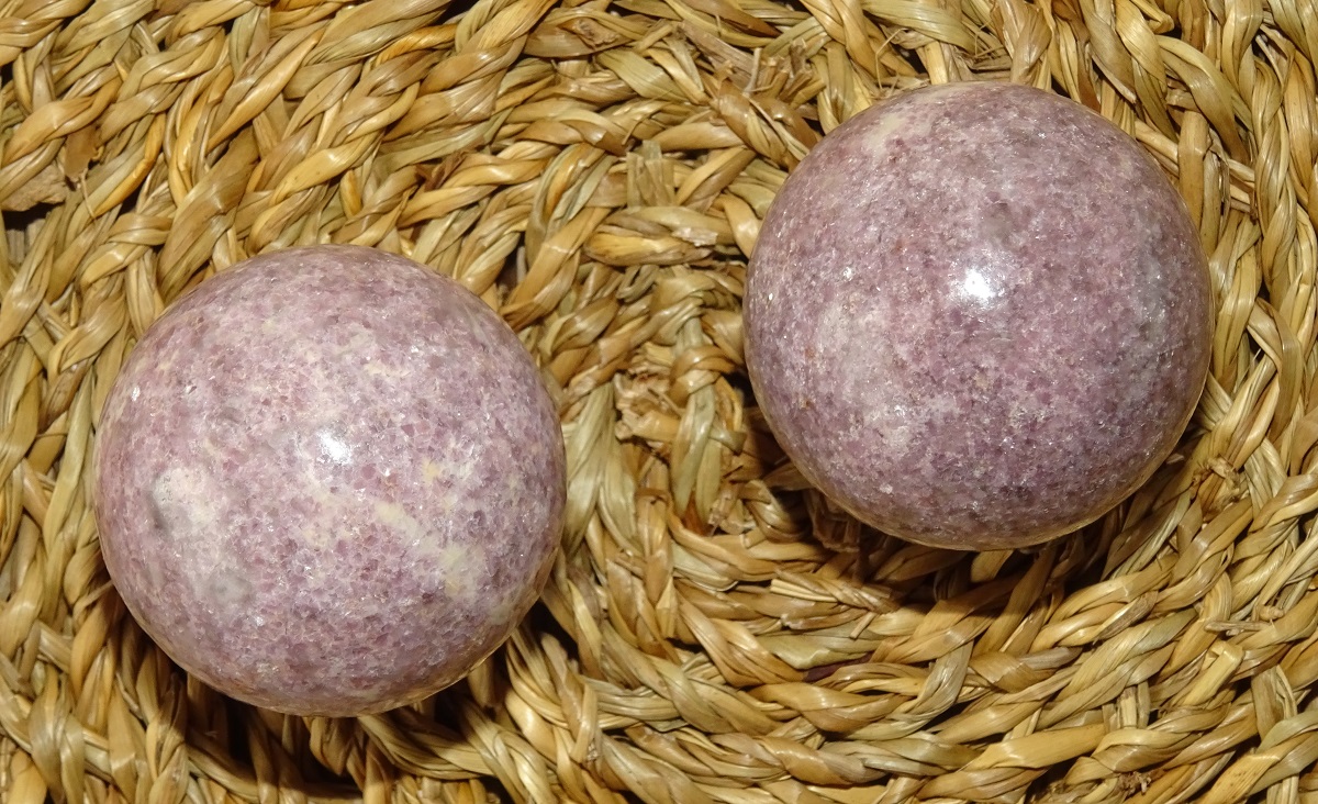 Boules Lépidolite de Santé – Ø 40 mm