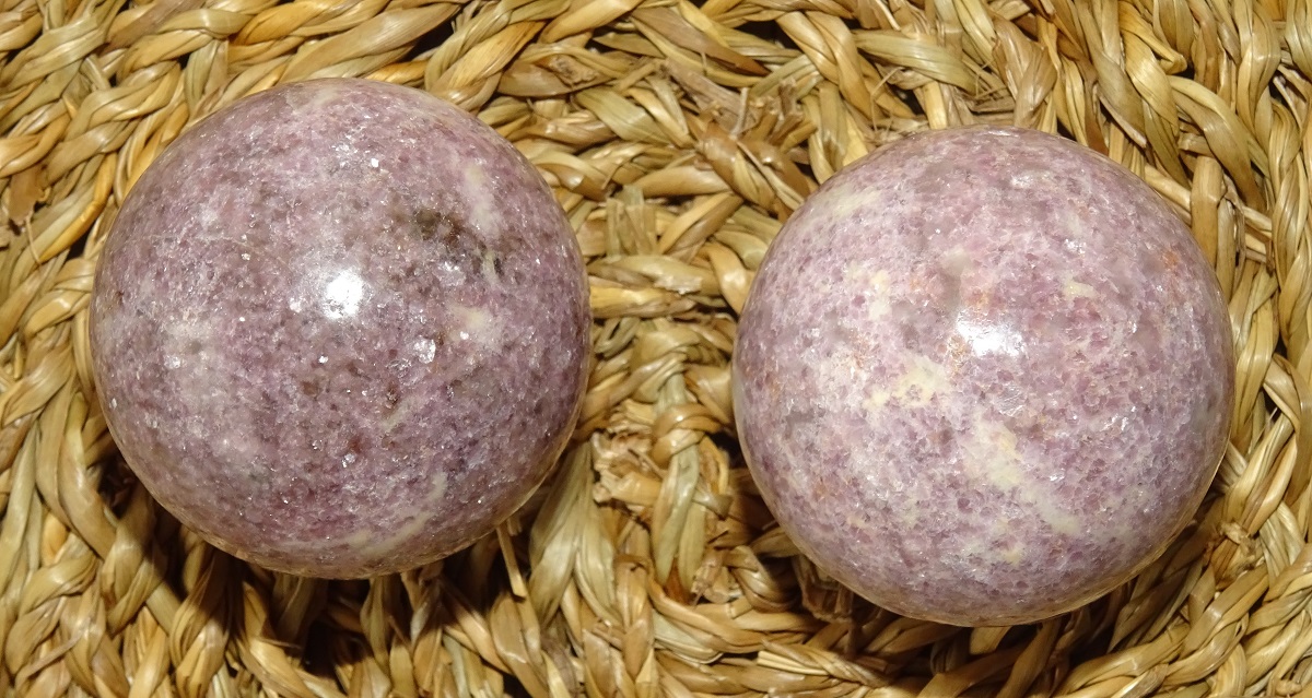Boules Lépidolite de Santé – Ø 40 mm