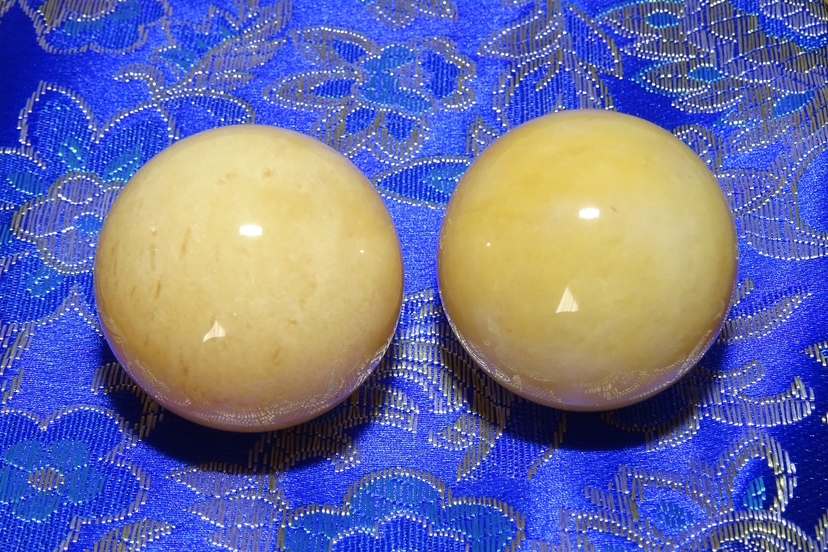 Boules de Santé Jade jaune – Ø 30 mm