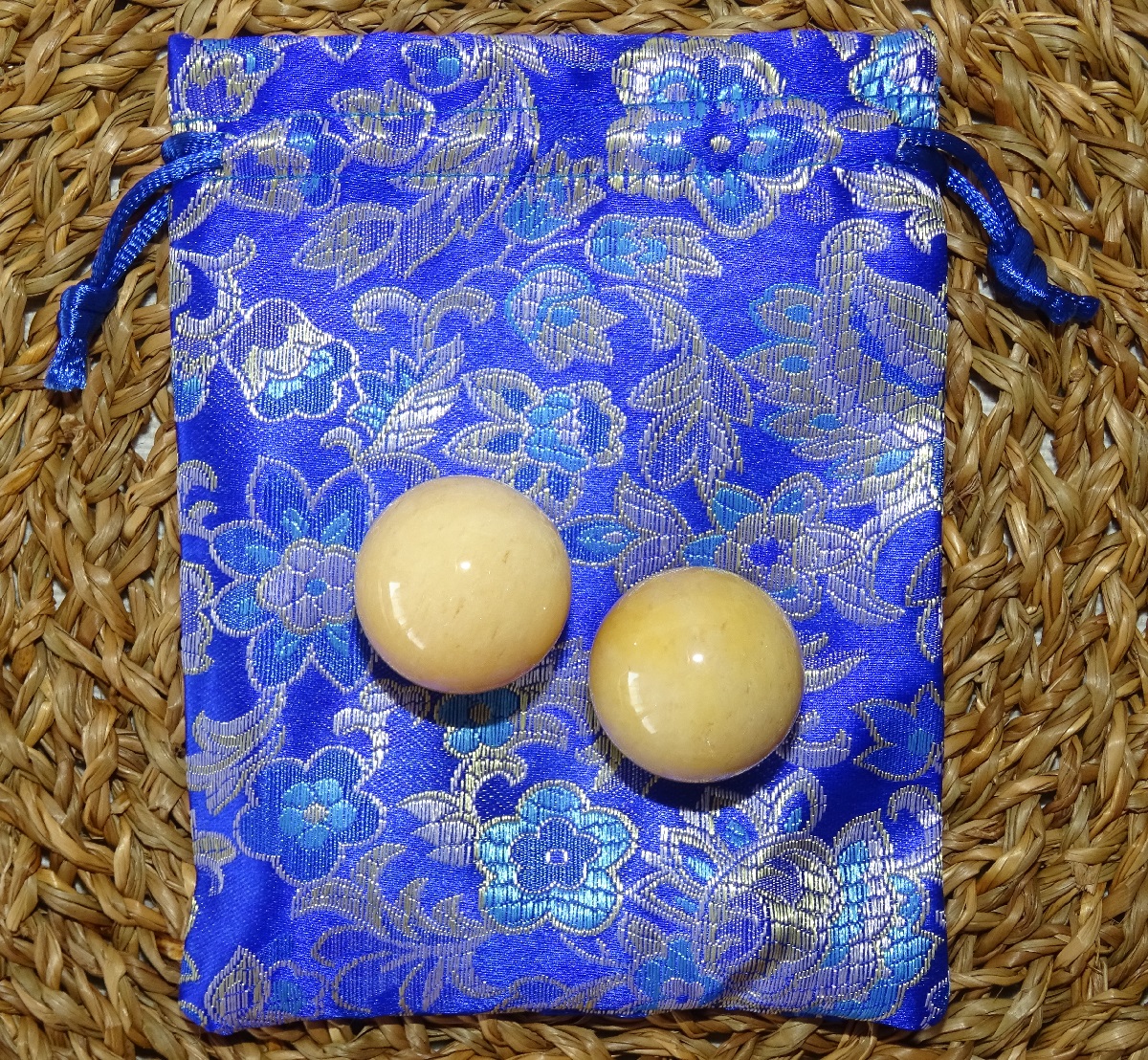 Boules de Santé Jade jaune – Ø 30 mm