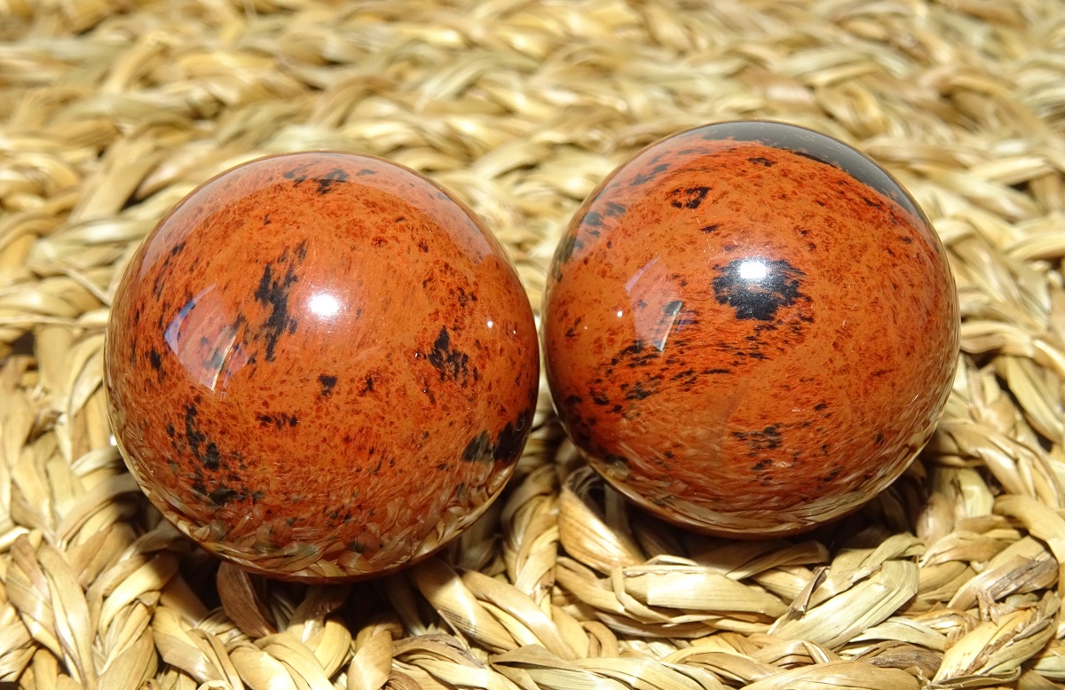 Obsidienne Acajou de Santé – Boules Ø 30 mm