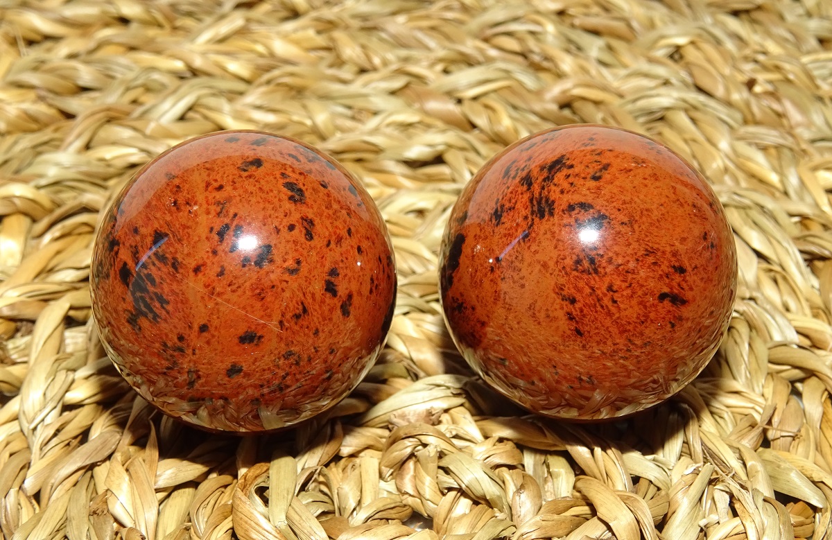 Obsidienne Acajou de Santé – Boules Ø 30 mm