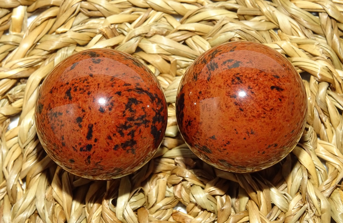 Obsidienne Acajou de Santé – Boules Ø 30 mm