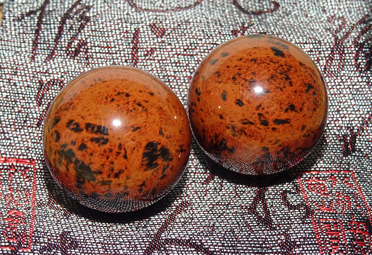 Obsidienne Acajou de Santé – Boules Ø 30 mm