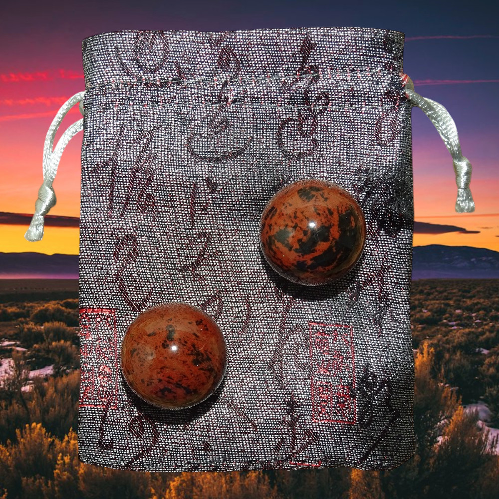 Obsidienne Acajou de Santé – Boules Ø 30 mm