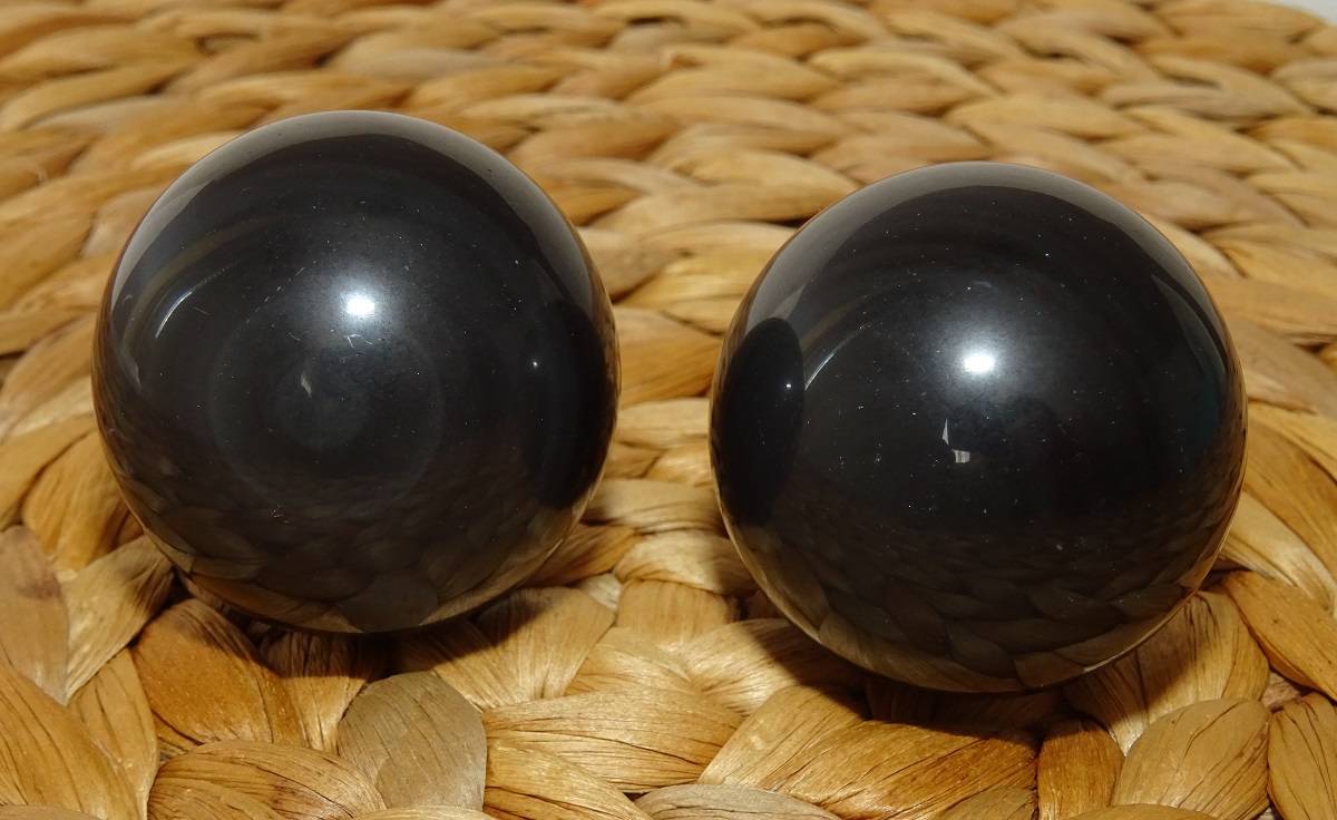 Obsidienne Œil céleste Authentique – Boules Ø 40 mm