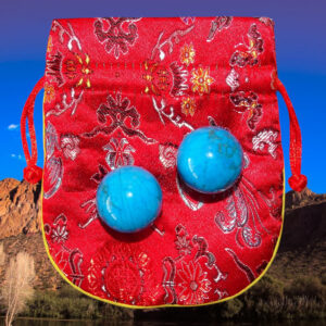 Pierres Turquoise bleue chinoise – Boules Ø 30 mm