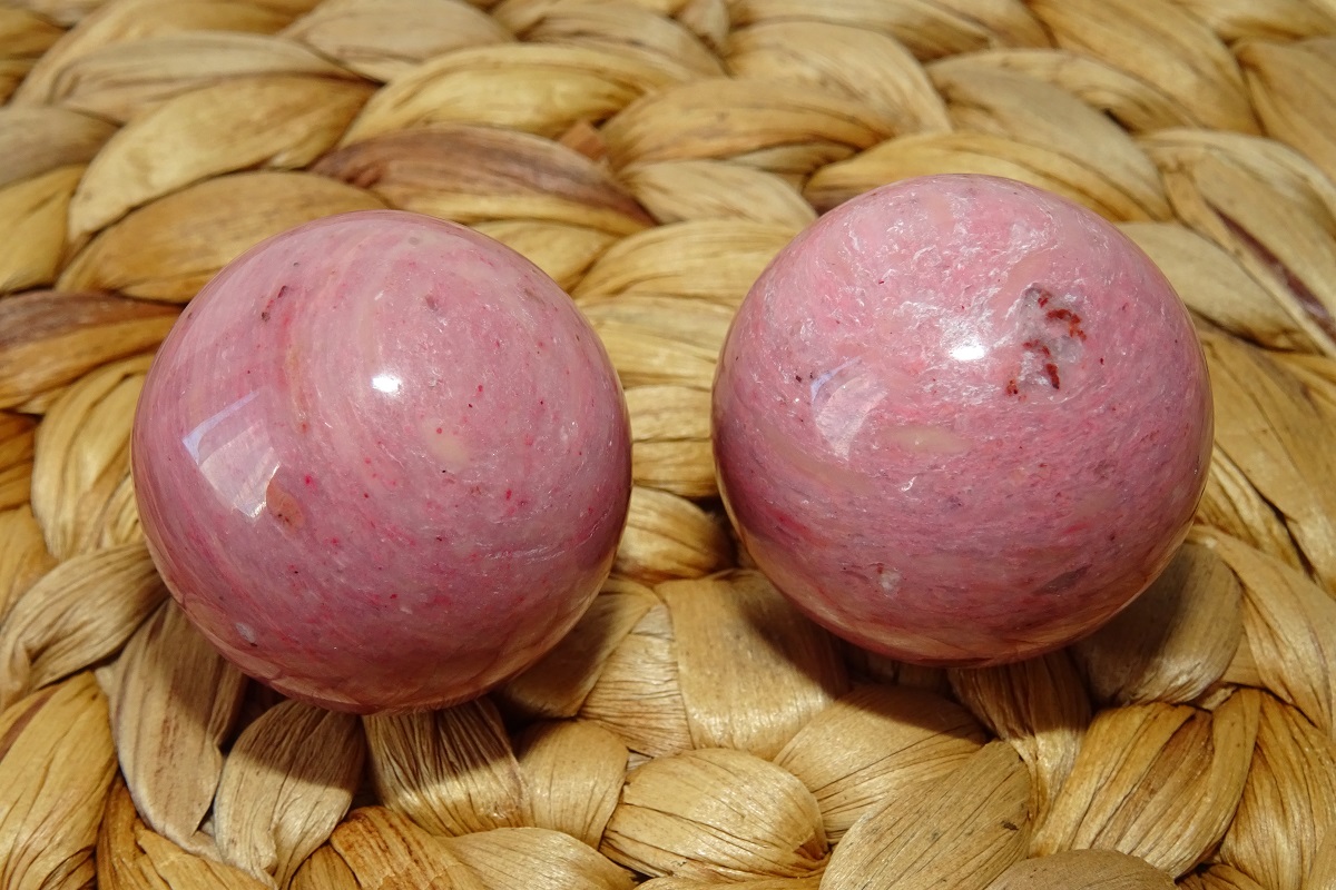 Rhodonite de Santé – Boules Ø 30 mm