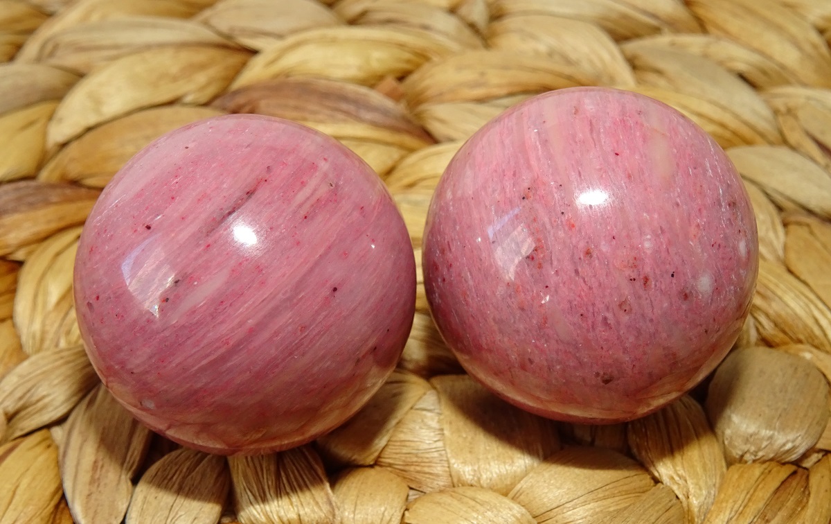 Rhodonite de Santé – Boules Ø 30 mm