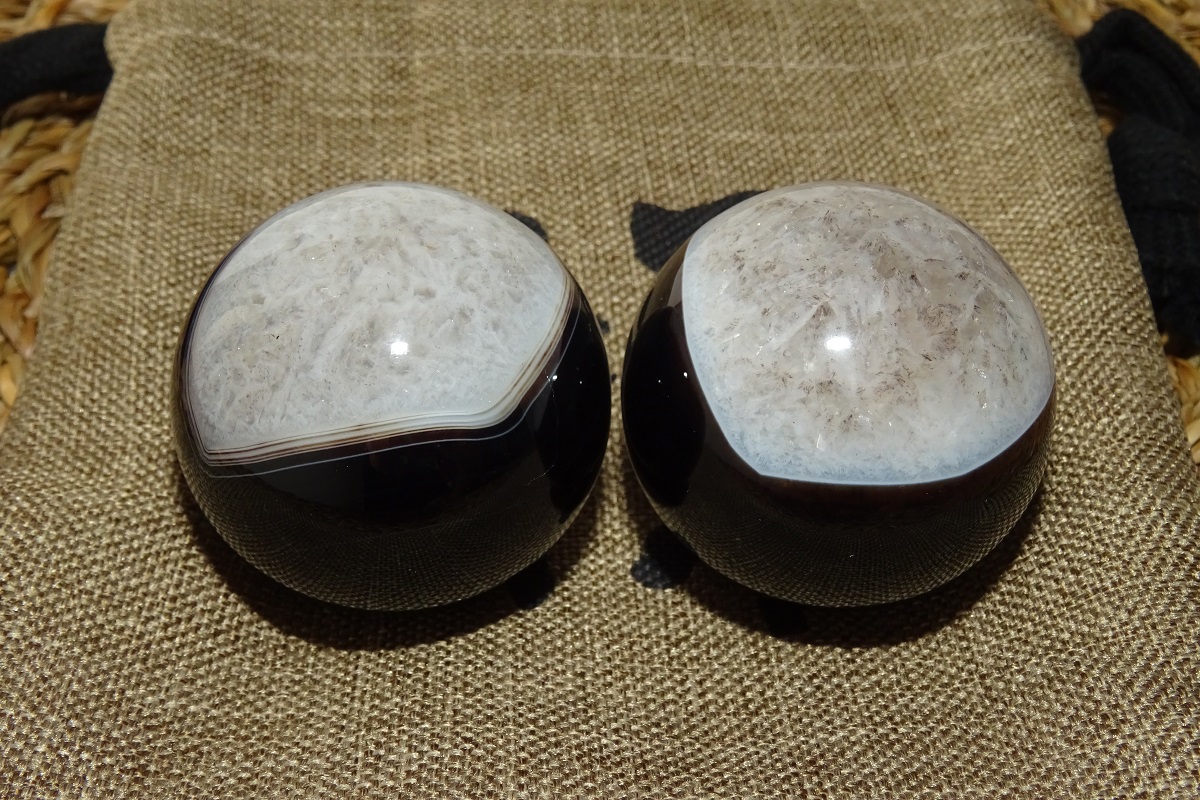 Agate Dzi de Santé – Boules Ø 40 mm
