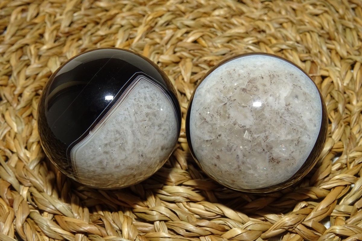 Agate Dzi de Santé – Boules Ø 40 mm
