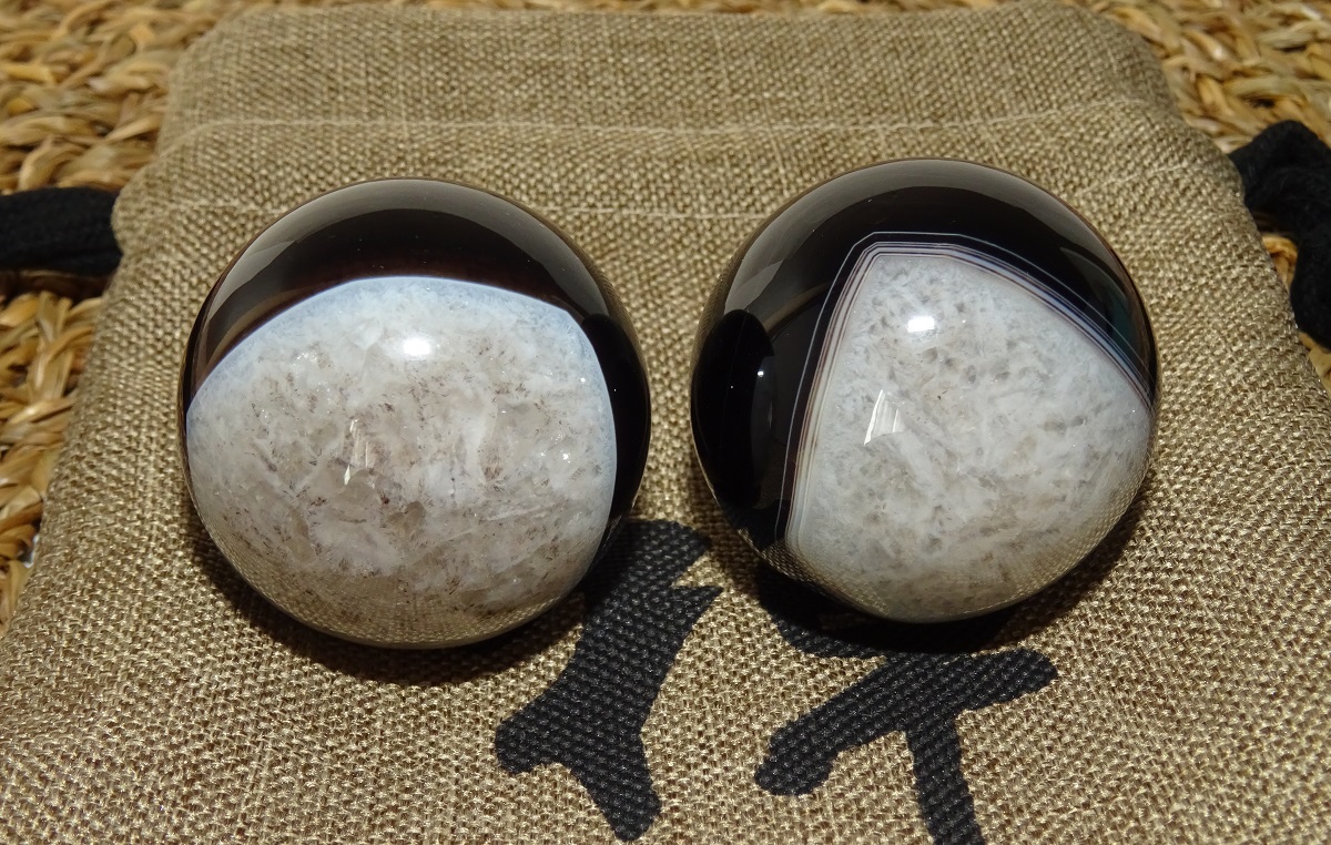 Agate Dzi de Santé – Boules Ø 40 mm