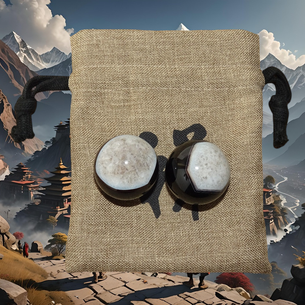 Agate Dzi de Santé – Boules Ø 40 mm