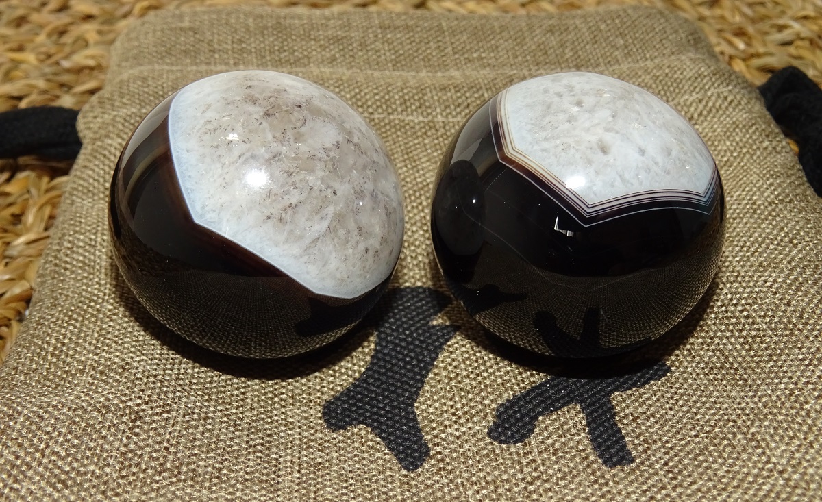 Agate Dzi de Santé – Boules Ø 40 mm