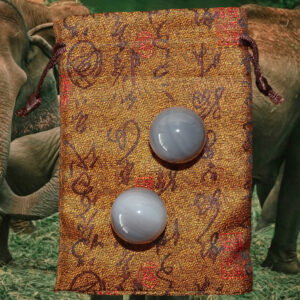 Boules Agate gris bleuté, pierres de bien-être Ø 30 mm
