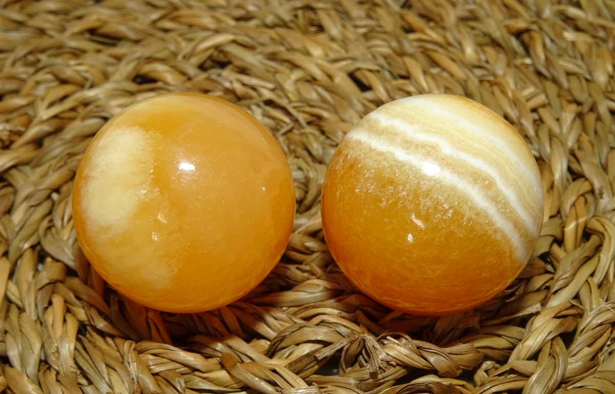 Boules Calcite orange de Santé - Ø 30 mm