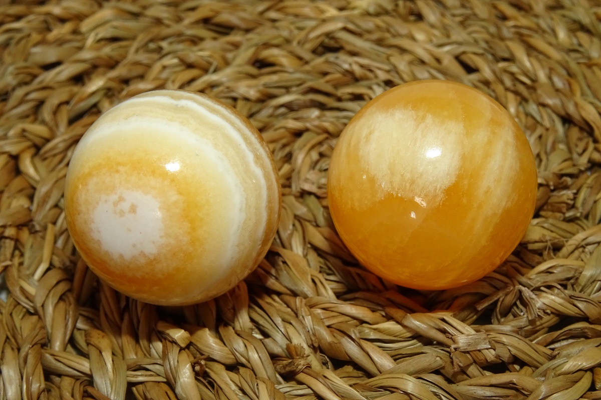 Boules Calcite orange de Santé - Ø 30 mm
