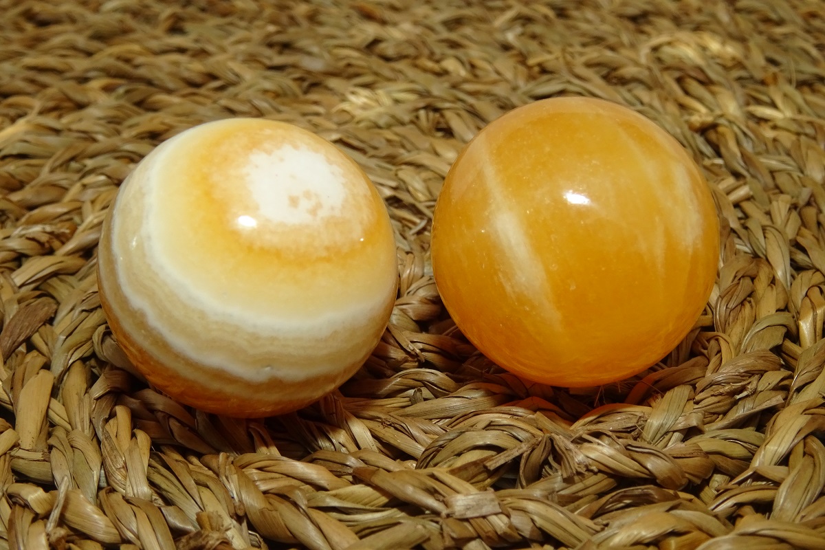 Boules Calcite orange de Santé - Ø 30 mm