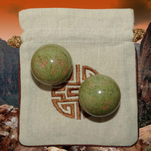 Boules Unakite de bien-être - Pierres Ø 40 mm